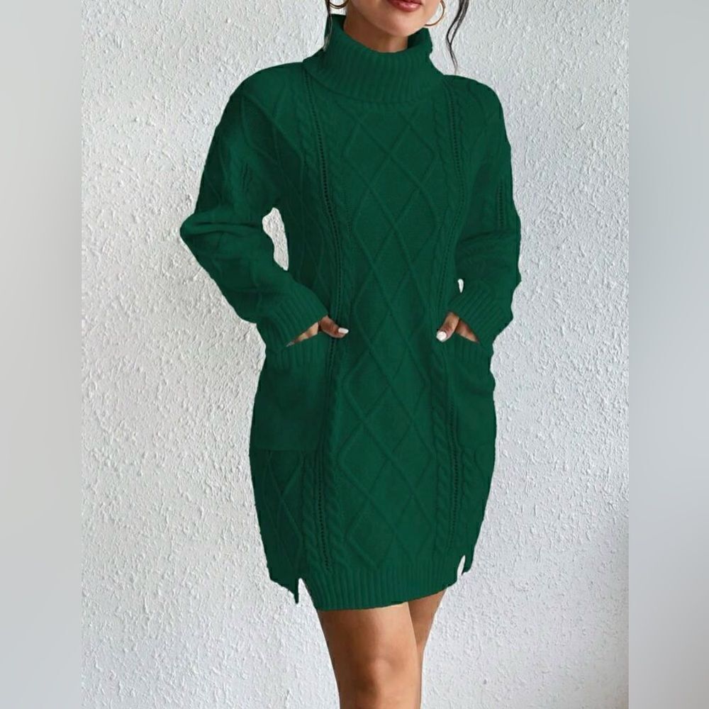SHEIN Turtleneck Dress